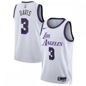 Anthony Davis Amazing Los Angeles Lakers Nike Unisex 2022/23 Swingman Jersey City Edition White