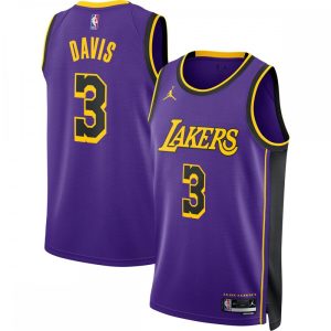 Anthony Davis Los Angeles Lakers Jordan Brand 2022/23 Statement Edition Swingman Jersey Purple Premium - grade