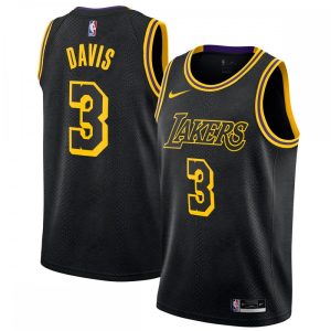Anthony Davis Los Angeles Lakers Nike City Edition Swingman Magnificent Jersey Black