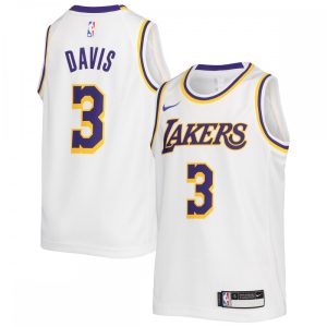 Anthony Davis Los Angeles Lakers Nike Youth 2020/21 Magnificent Swingman Jersey Association Edition White