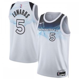 Anthony Edwards Unique Minnesota Timberwolves Nike Unisex 2024/25 Swingman Player Jersey City Edition White