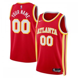 Atlanta Hawks Nike Unisex 2022/23 Swingman Enchanting Custom Jersey Red Icon Edition