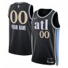 Atlanta Hawks Nike Unisex 2023/24 Custom Prime Swingman Jersey Black City Edition