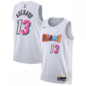 Bam Adebayo Miami High - quality Heat Nike Unisex 2022/23 Swingman Jersey City Edition White
