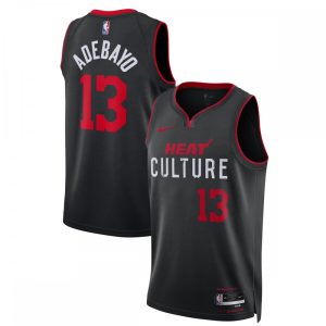 Bam Adebayo Stylish Miami Heat Nike Unisex 2023/24 Swingman Jersey Black City Edition