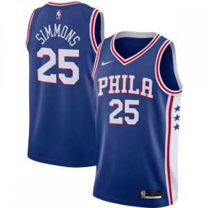 Ben Simmons Philadelphia 76ers Nike 2020/21 Swingman Jersey Royal Icon Edition Magnificent