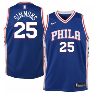 Ben Simmons Philadelphia 76ers Nike Youth Swingman Jersey Royal Premium - grade Icon Edition
