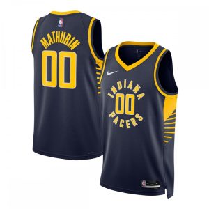 Bennedict Mathurin Fantastic Indiana Pacers Nike Unisex Swingman Jersey Icon Edition Navy