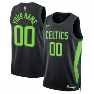 Boston Celtics Nike Unisex 2024/25 Custom Swingman Jersey Unique City Edition Black