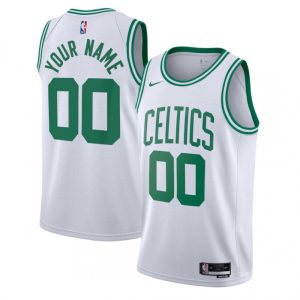 Boston Celtics Nike Youth Swingman Custom Delightful Jersey White Association Edition