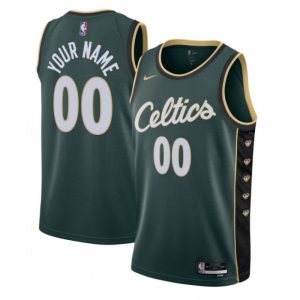 Boston Celtics Nike Youth Swingman Custom Jersey City Edition Kelly Green Impressive
