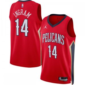 Brandon Enchanting Ingram New Orleans Pelicans Jordan Brand 2022/23 Statement Edition Swingman Jersey Red