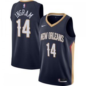 Brandon Ingram New Orleans Pelicans Nike Prime 2020/21 Swingman Jersey Navy Icon Edition