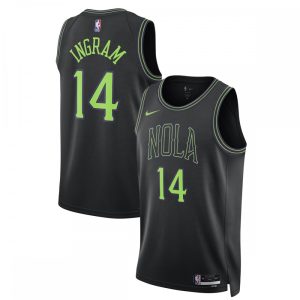 Brandon Ingram New Orleans Pelicans Nike Unisex 2023/24 Swingman Jersey Stunning Black City Edition