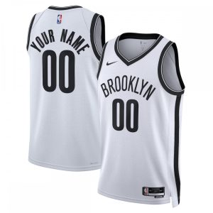 Brooklyn Charming Nets Nike Unisex 2022/23 Swingman Custom Jersey White Association Edition