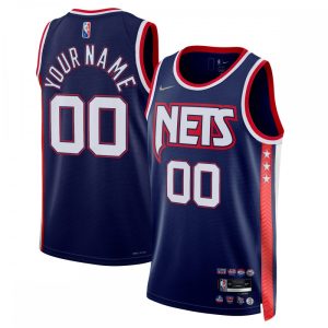 Brooklyn Nets Nike 2021/22 Swingman Custom Jersey Alluring City Edition Navy