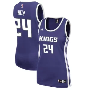 Buddy Luxurious Hield Sacramento Kings adidas Women's Road Replica Jersey Purple