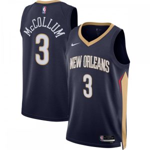 C.J. McCollum New Orleans Pelicans Nike Unisex Swingman Jersey Icon Edition Stylish Navy