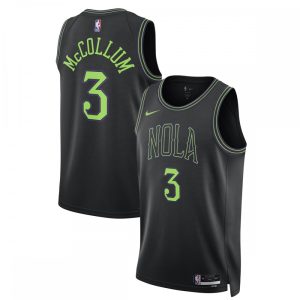CJ McCollum New Superior Orleans Pelicans Nike Unisex 2023/24 Swingman Jersey Black City Edition