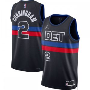 Cade Cunningham Detroit Delightful Pistons Jordan Brand 2022/23 Statement Edition Swingman Jersey Black