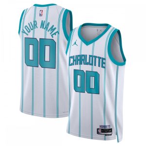Charlotte Hornets Alluring Jordan Brand Unisex 2022/23 Swingman Custom Jersey White Association Edition