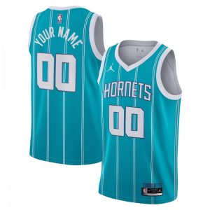 Charlotte Hornets Jordan Brand 2020/21 Swingman Custom Jersey Icon Magnificent Edition Teal