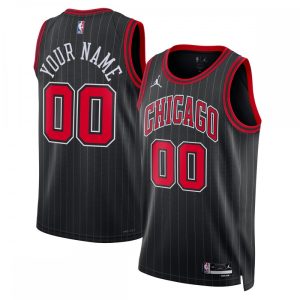 Chicago Bulls Jordan Brand Unisex 2022/23 Swingman Custom Jersey Statement Edition Black Magnificent