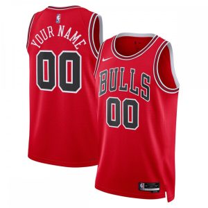 Chicago Bulls Nike Unisex 2022/23 Swingman Custom Jersey Red Icon Edition Terrific