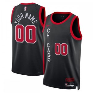 Chicago Bulls Nike Unisex Admirable 2023/24 Custom Swingman Jersey Black City Edition
