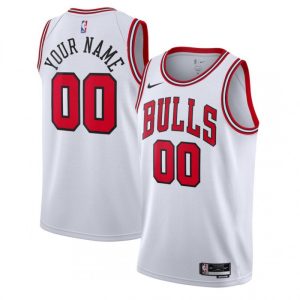 Chicago Bulls Nike Youth Swingman Custom Jersey White Superior Association Edition