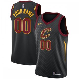 Cleveland Cavaliers Nike Swingman Custom Premium - grade Jersey Black Statement Edition