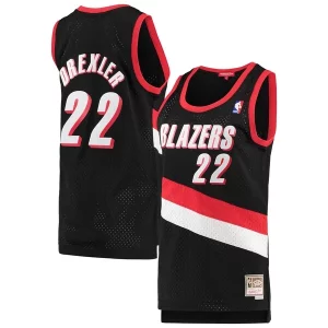 Clyde Drexler Portland Trail Blazers Women's 1991/92 Distinguished Hardwood Classics Swingman Jersey Black