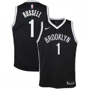 D'Angelo Russell Brooklyn Amazing Nets Nike Youth Swingman Jersey Black Icon Edition