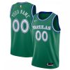 Dallas Mavericks Nike 2020/21 Stunning Hardwood Classics Swingman Custom Jersey Green