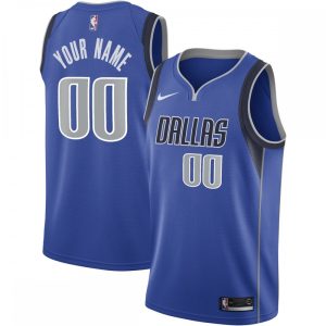 Dallas Mavericks Nike 2020/21 Swingman Custom Classy Jersey Icon Edition Blue