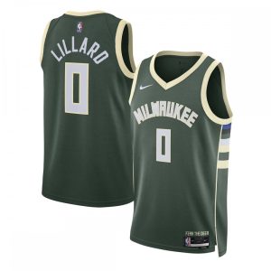 Damian Lillard Milwaukee Bucks Nike Unisex Swingman Top - notch Jersey Icon Edition Hunter Green