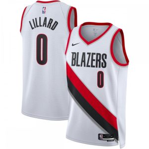 Damian Lillard Portland Trail Amazing Blazers Nike Unisex 2022/23 Swingman Jersey Association Edition White