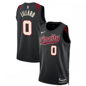 Damian Lillard Portland Trail Blazers Nike Unisex 2023/24 Swingman Jersey Splendid Black City Edition