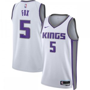 De'Aaron Fox Sacramento Fabulous Kings Nike Unisex 2022/23 Swingman Jersey Association Edition White