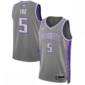 De'Aaron Fox Sacramento Kings Gorgeous Nike Unisex 2022/23 Swingman Jersey City Edition Anthracite