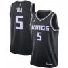 De'Aaron Fox Sacramento Kings Jordan Fantastic Brand Logo 2020/21 Swingman Jersey Statement Edition Black