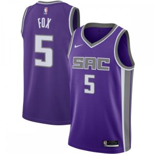 De'Aaron Fox Sacramento Kings Nike 2020/21 Swingman Jersey Purple Icon Fabulous Edition