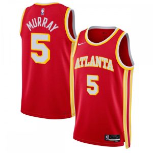 Dejounte Murray Atlanta Hawks Nike Alluring Unisex Swingman Jersey Icon Edition Red