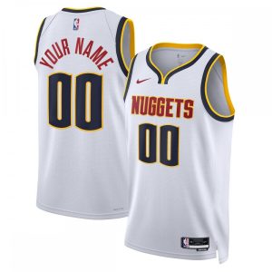 Denver Nuggets Nike Unisex 2022/23 Swingman Custom Jersey Exquisite White Association Edition
