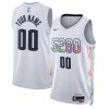 Denver Nuggets Nike Unisex 2024/25 Custom Swingman Jersey City Edition Enchanting White