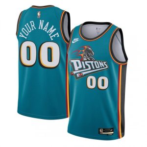 Detroit Alluring Pistons Nike Youth Custom Swingman Jersey Classic Edition Teal