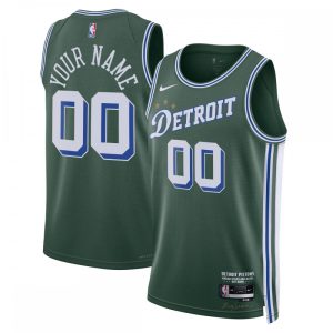 Detroit Pistons Nike Unisex Notevole 2022/23 Swingman Maglia personalizzata City Edition Verde