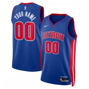 Detroit Premium Pistons Nike Unisex 2022/23 Swingman Custom Jersey Blue Icon Edition
