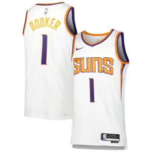 Devin Booker Phoenix Gorgeous Suns Nike Unisex 2022/23 Swingman Jersey Icon Edition White