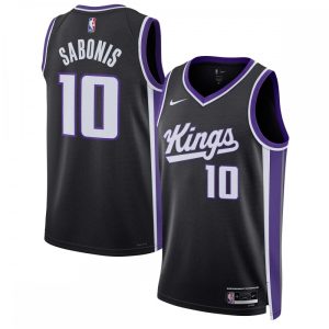 Domantas Sabonis Marvelous Sacramento Kings Nike Unisex Swingman Jersey Icon Edition Black